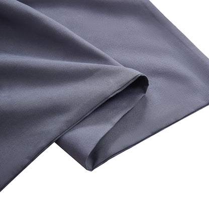 Silver Grey Polyester Bedding Sheet Set for Queen Bed